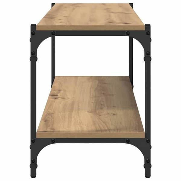 TV-møbel - MAISON EXCLUSIVE - 100x33x41 cm - Ingeniørtræ & jern - 2 niveauer - Rustik stil Ej specificerat