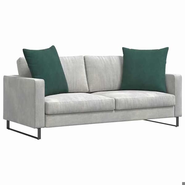 Sofa puder - EKSKLUSIV HUS - 80 x 80 cm - Sæt af 2 - Fløjl - Mørkegrøn Mörkgrön