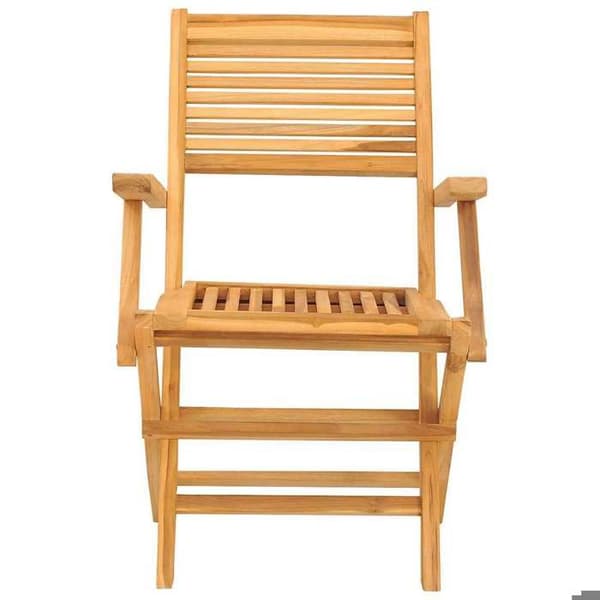 Maison Exclusive - Fällstolar, set om 2, 55 x 62 x 90 cm, i massivt teakträ