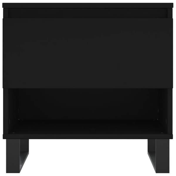 Maison Exclusive - Sort sofabord 50x46x50 cm i ingeniørtræ