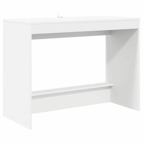Maison Exclusive - Hvid Ingeniørtræ Seng Bord 100 x 45 x 75 cm Vit