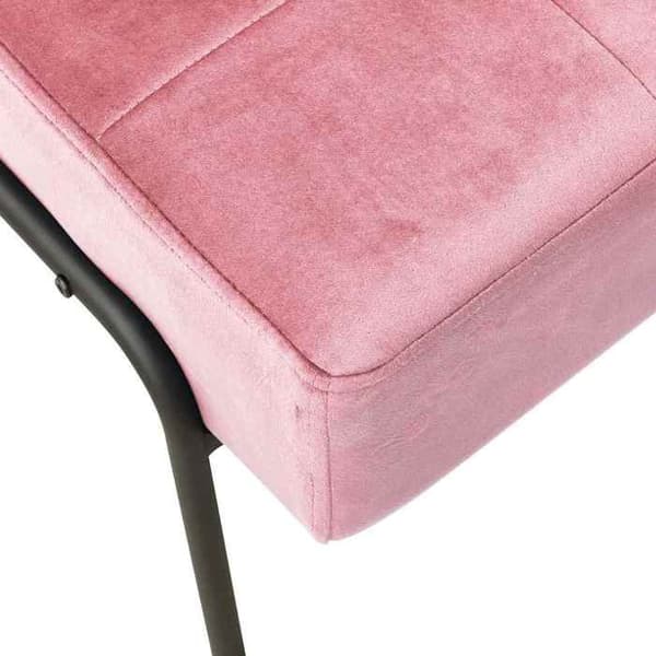 Maison Exclusive - Avkopplingsstol 65x79x87 cm Rosa Sammet Ros