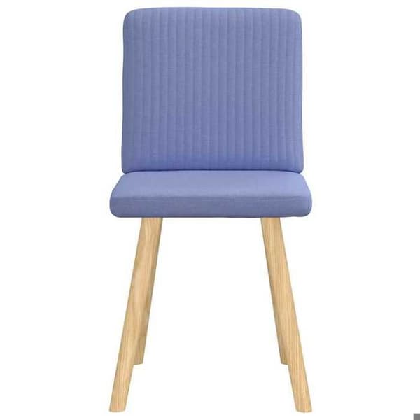 Maison Exclusive - Matstolar set om 2 blå jeans tyg