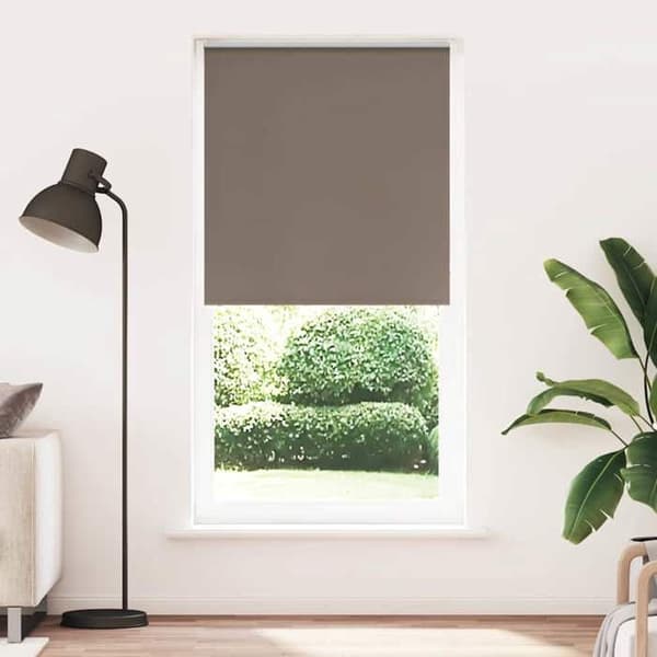 Maison Exclusive - Rullgardin mörkläggande kaffe 115x210cm tygbredd Kaffe