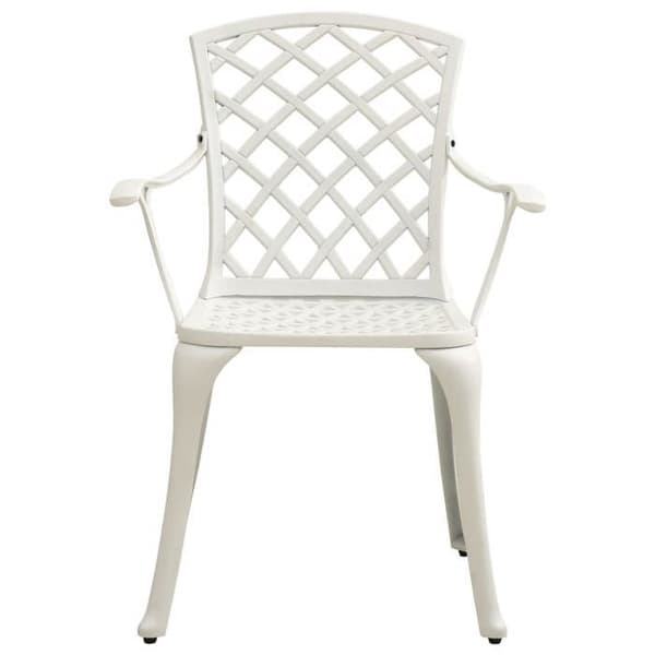 Maison Exclusive - Bistro sæt 5 stk. støbt aluminium hvid Vit