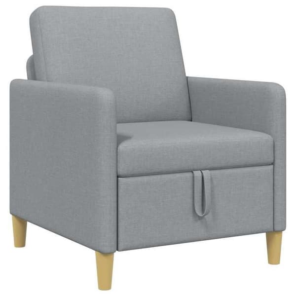 Maison Exclusive - Sohva säilytystilalla Vaaleanharmaa 72 x 78 x 87 cm Polyesteri