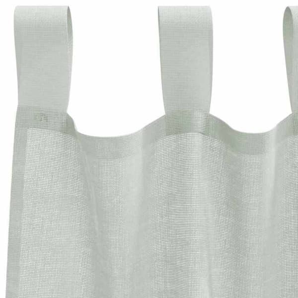 Voilage - MAISON EXCLUSIVE - 140x260 cm (2 stk) - 100% polyester - Halvtransparent - Lys grå ljusgrått
