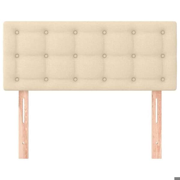 Maison Exclusive - Päätyvuode Kermaväri 80x5x78/88 cm Kangas Grädde