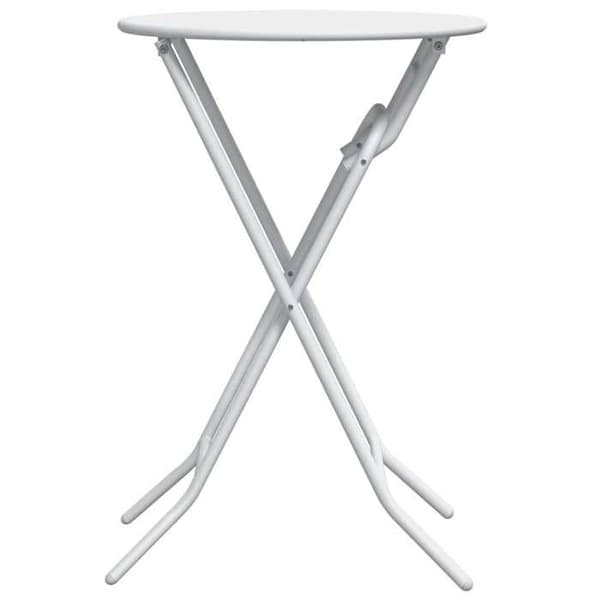 Trädgårdsbord - EXKLUSIV HEM - Minimalistisk - Vit - Metall - Fällbar Vit