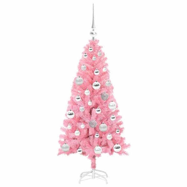 Juletræ - EKSKLUSIV HUS - 120 cm - Rosa - PVC - LED USB Ros