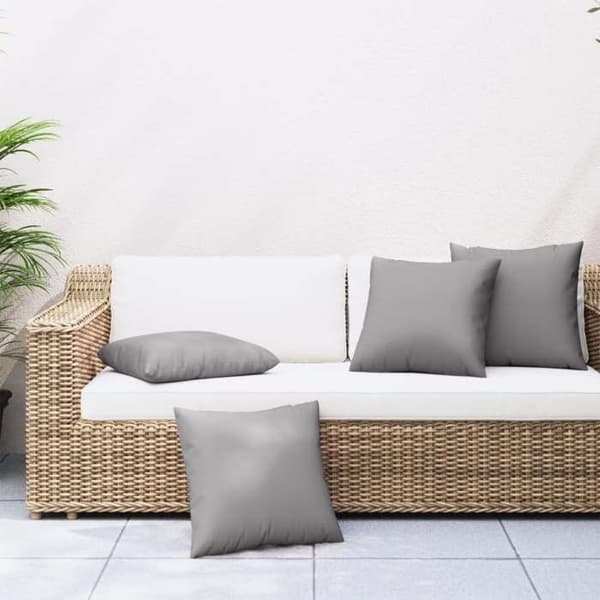 Maison Exclusive - Sofa puder sæt af 4 grå 40x40 cm stof
