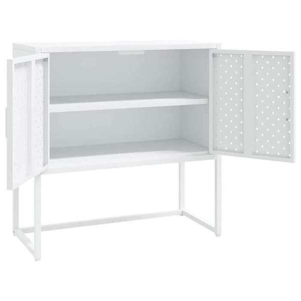 Maison Exclusive - Buffé Vit 75x35x75 cm Stål