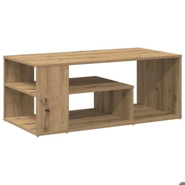 Maison Exclusive - Sidebord i håndlavet egetræ 100x50x40 cm ingeniørtræ