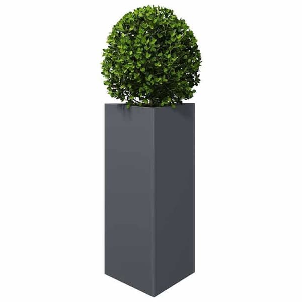 Maison Exclusive - Triangulär anthracite-jardiniär 40x34,5x75 cm stål