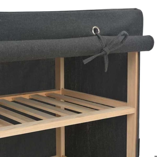 Maison Exclusive - Grå Garderob 200 x 40 x 170 cm Tyg Grå
