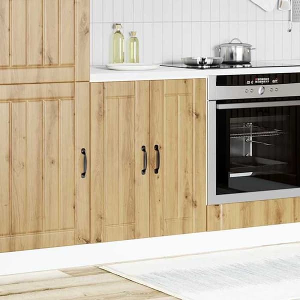 Maison Exclusive - Lucca håndlavet egetræ vaskeskab i ingeniørtræ