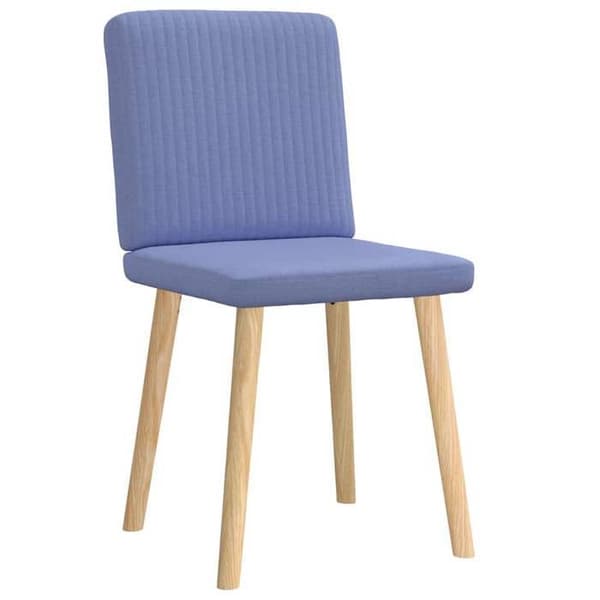 Maison Exclusive - Matstolar set om 2 blå jeans tyg