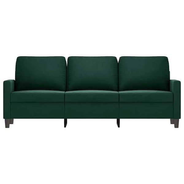 Maison Exclusive - Tummanvihreä 3-paikkainen sohva 180 cm Sametti