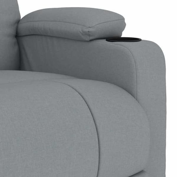 Maison Exclusive - Ljusgrå massagefåtölj i tyg