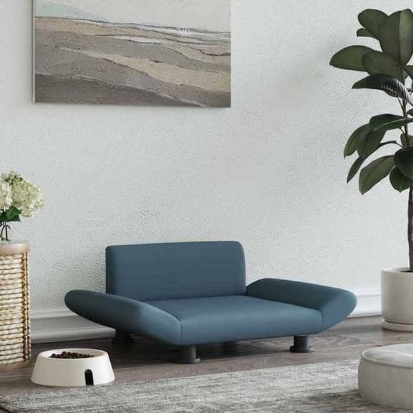 Maison Exclusive - Mörkgrå hundsäng 70x45x28 cm tyg mörkgrå