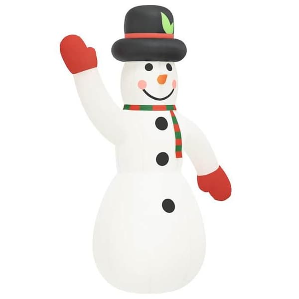 Maison Exclusive - Uppblåsbar snögubbe med LED 805 cm Ej specificerat