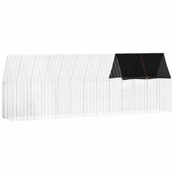 Maison Exclusive - Hönshus 2 delar Silver 600 x 100 x 210 cm