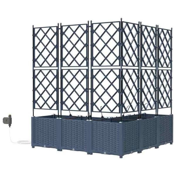 Havekrukke - MAISON EXCLUSIVE - 40 x 40 x 125,5 cm - Grå - Polypropylen - Velegnet til udendørs brug Grå