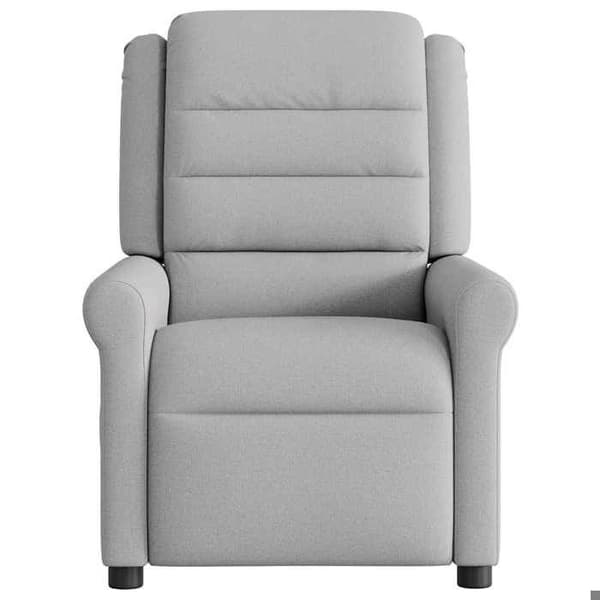 Maison Exclusive - Elektrisk recliner i lysegrå stof