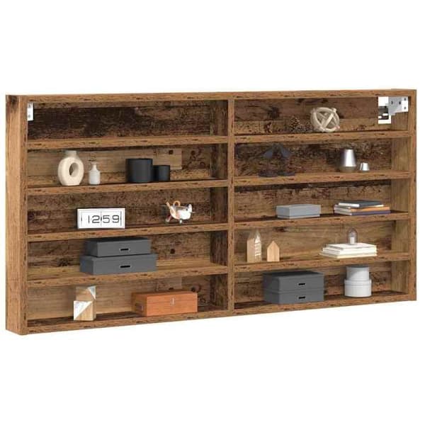 Maison Exclusive - Vitrine Vægmontering Gammel Træ 100 x 8,5 x 50 cm