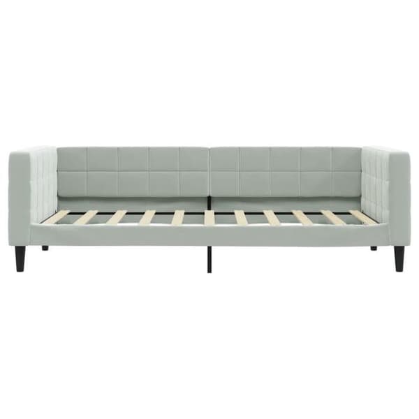 Maison Exclusive - Dagbed med lys grå madras 90x190 cm velour