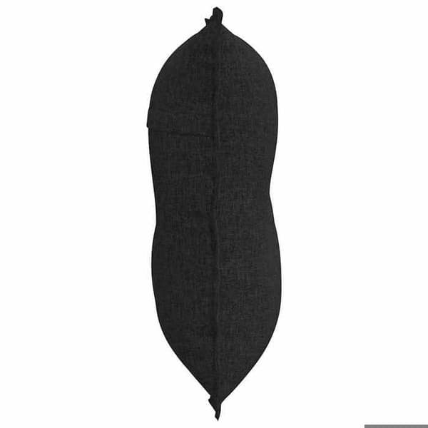 Rygpude - MAISON EXCLUSIVE - 80 x 19 x 50 cm - Sort - Polyester - Lynlås Svart