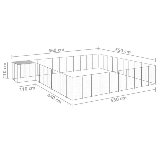 Maison Exclusive - Chenil Argenté 31,46 m² Teräs