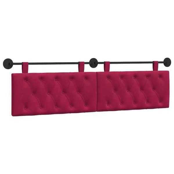 Maison Exclusive - Hængende hovedgærde Bordeaux Velour Bordeaux (sammet)