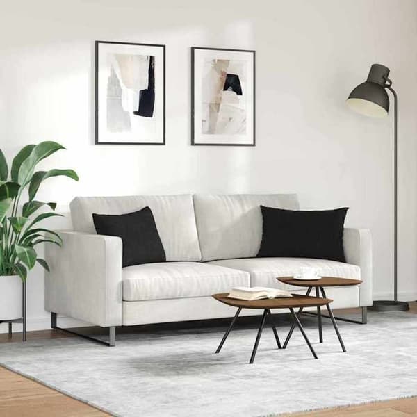 Soffkuddar - EXKLUSIV HEM - 60 x 40 cm (2-pack) - Svart - Dragkedja - Polyesterfyllning Svart