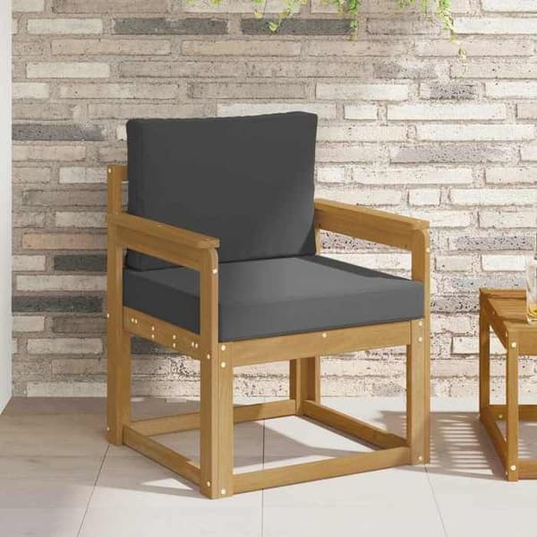Maison Exclusive - Utomhussoffa i polyester vit och antracit