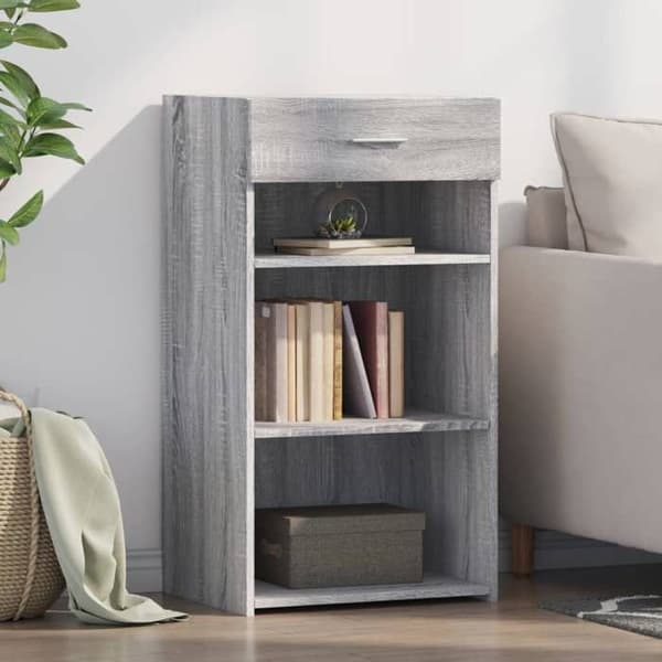Maison Exclusive - Buffet sonoma grå 50x42,5x93 cm ingeniørtræ