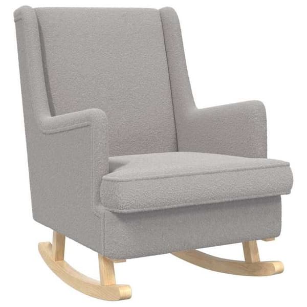 Maison Exclusive - Lys grå gyngestol 62 x 80 x 85 cm Bouclé