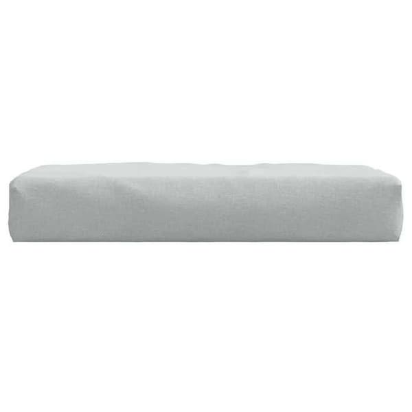 Maison Exclusive - Vaaleanharmaa sekoitekangaspatja 60x60x9,5 cm