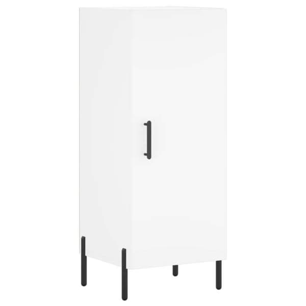 Maison Exclusive - Vit buffé 34,5x34x90 cm ingenjörsträ
