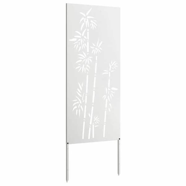 Havelåge - EKSKLUSIV HUS - Rektangulær - Hvid (blomsterdesign) - Stål med mat finish - 50 x 140 cm Vit (blommönster)