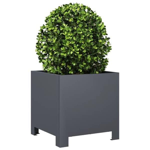 Maison Exclusive - 2 stk. jardinières antracit 30x30x30 cm stål
