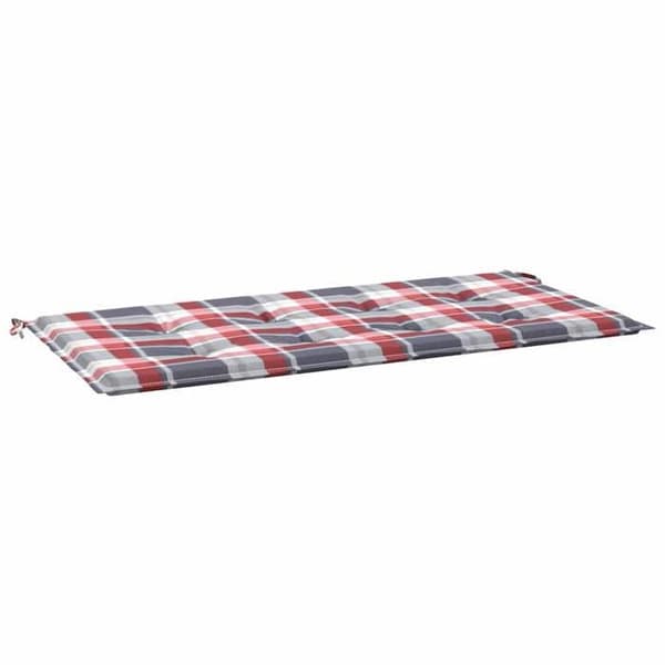 Maison Exclusive - Ruudullinen puutarhapenkki tyyny 120x50x3 cm