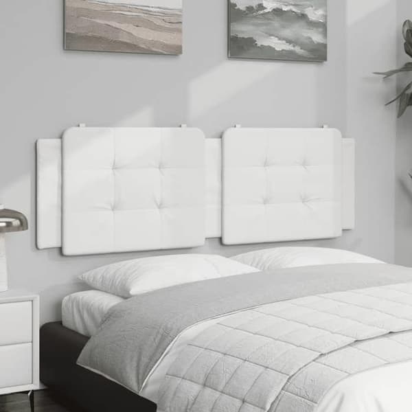 Maison Exclusive - Sänggavelkudde Zadar vit 160 cm i konstläder Vit