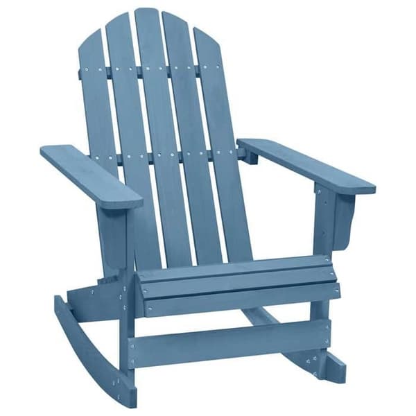 Maison Exclusive - Adirondack gungstol i massiv granträ blå Blå