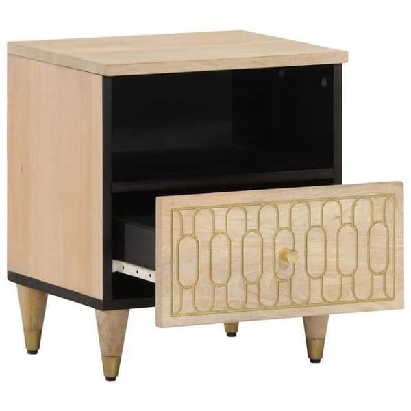 Maison Exclusive - Natborde 2 stk 40x33x46 cm Solid mango træ