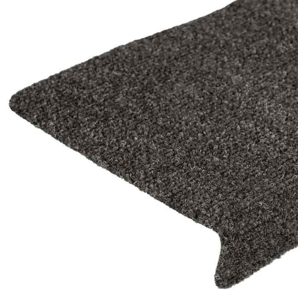 Maison Exclusive - Självhäftande trappmattor 15 stycken 65 x 21 x 4 cm Antracit Rektangulär kant