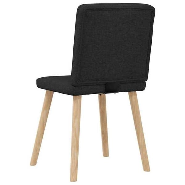 Maison Exclusive - Matstolar set om 4 svart tyg