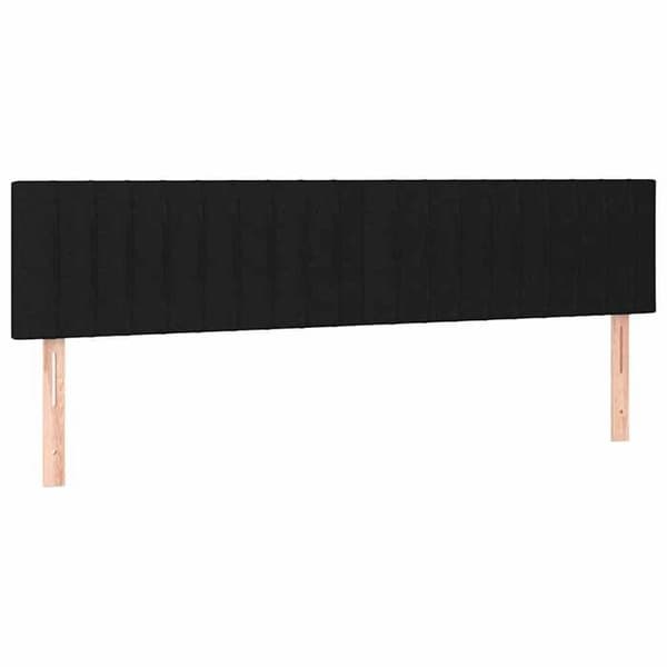 Maison Exclusive - Svarta sänggavlar 160x5x78/88 cm Tyg