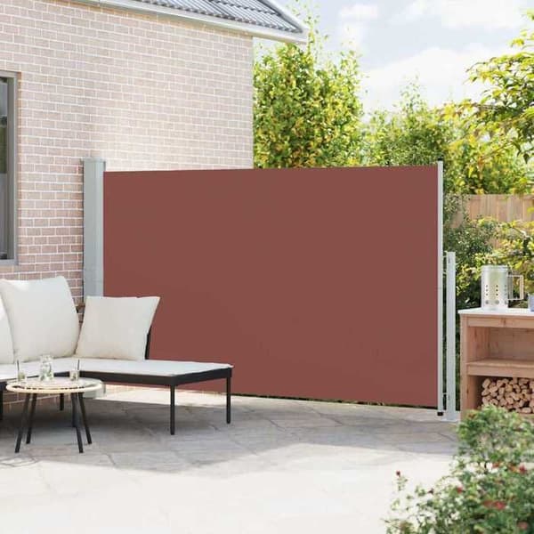 Maison Exclusive - Retractable side awning for patio 180x314 cm Brun