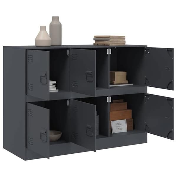Maison Exclusive - Buffé antracit 99x39x73 cm stål